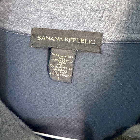 🧥Stunning Style Banana Republic Light Blue Grey Men’s Zip-Up Jacket - Size Large - Picture 4 of 15